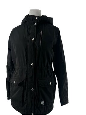 Abercrombie Kids anorak jacket black sz 15/16